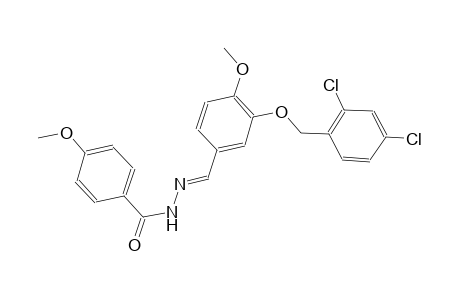 N'-((E)-{3-[(2,4-dichlorobenzyl)oxy]-4-methoxyphenyl}methylidene)-4-methoxybenzohydrazide