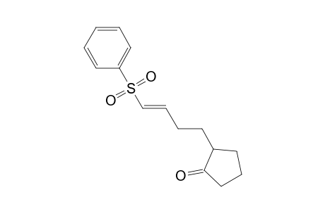 2-[(E)-4-(benzenesulfonyl)but-3-enyl]-1-cyclopentanone