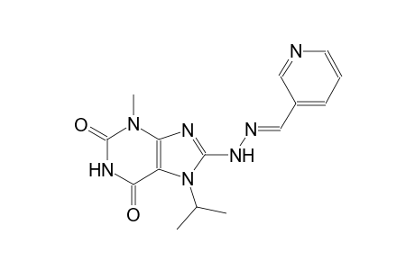 nicotinaldehyde (7-isopropyl-3-methyl-2,6-dioxo-2,3,6,7-tetrahydro-1H-purin-8-yl)hydrazone