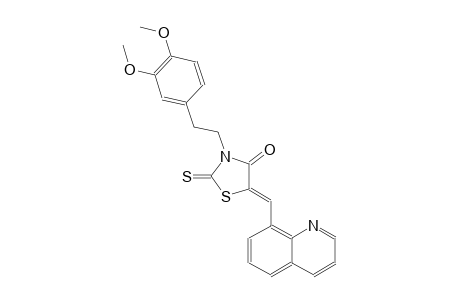 4-thiazolidinone, 3-[2-(3,4-dimethoxyphenyl)ethyl]-5-(8-quinolinylmethylene)-2-thioxo-, (5Z)-