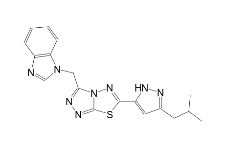 1H-benzimidazole, 1-[[6-[3-(2-methylpropyl)-1H-pyrazol-5-yl][1,2,4]triazolo[3,4-b][1,3,4]thiadiazol-3-yl]methyl]-