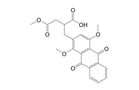 Methyl hydrogen 2-[(1',4'-dimethoxy-9',10'-dioxo-9',10'-dihydroanthracen-2'-yl)methylene]butanedioate