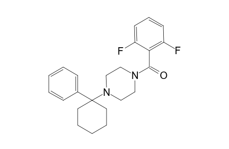 1-[(2,6-difluorophenyl)carbonyl]-4-(1-phenylcyclohexyl)piperazine