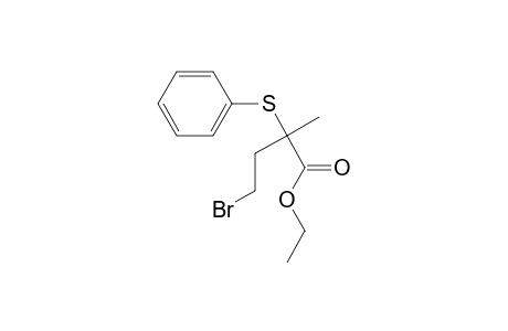 Ethyl 4-bromo-2-methyl-2-phenylthiobutyrate