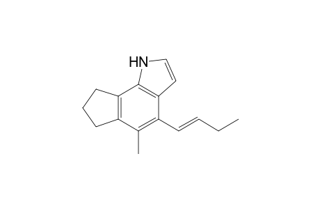 4-[(E)-but-1-enyl]-5-methyl-1,6,7,8-tetrahydrocyclopenta[g]indole