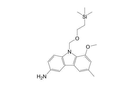 1-Methoxy-3-methyl-9-[2-(trimethylsilyl)ethoxymethyl]carbazole-6-amine