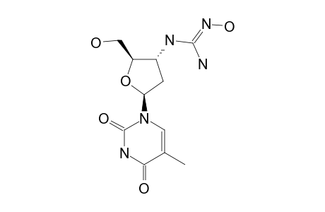 3'-[N-(HYDROXY)-GUANIDINYL]-3'-DEOXYTHYMIDINE