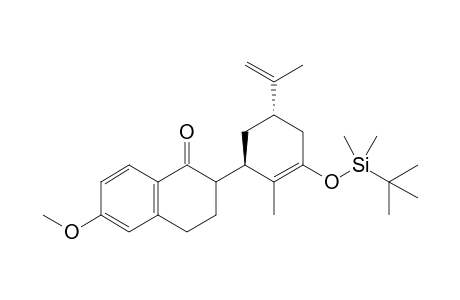 2-{(1R,5S)-5-Isopropenyl-2-methyl-3-[(dimethyl-tert-butylsilyl)oxy]-2-cyclohexen-1-yl}-6-methoxy-3,4-dihydro-1(2H)-naphthalenone