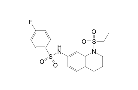 N-(1-(Ethylsulfonyl)-1,2,3,4-tetrahydroquinolin-7-yl)-4-fluorobenzenesulfonamide