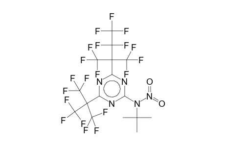 2-(N-tert-Butyl-N-nitroamino)-4-[2,2,3,3,3-pentafluoro-1,1-bis(trifluoromethyl)propyl]-6-[2,2,2-trifluoro-1,1-bis(trifluoromethyl)ethyl]-1,3,5-triazine