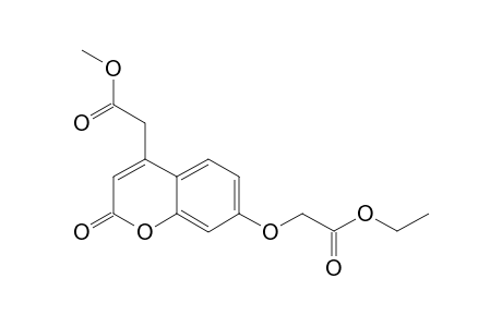(7-ETHOXYCARBONYLMETHOXY-2-OXO-2H-CHROMEN-4-YL)-ACETIC-ACID-METHYLESTER