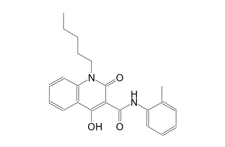4-hydroxy-N-(2-methylphenyl)-2-oxo-1-pentyl-1,2-dihydro-3-quinolinecarboxamide