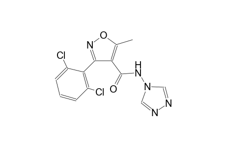 3-(2,6-dichlorophenyl)-5-methyl-N-(4H-1,2,4-triazol-4-yl)-4-isoxazolecarboxamide