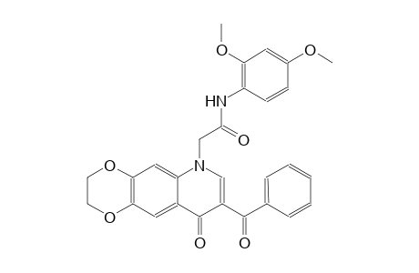 [1,4]dioxino[2,3-g]quinoline-6-acetamide, 8-benzoyl-N-(2,4-dimethoxyphenyl)-2,3,6,9-tetrahydro-9-oxo-