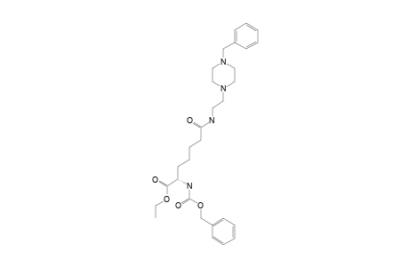 7-(N-BENZYL-PIPERAZINYL-2-ETHYLAMIDO)-N-BENZYLOXYCARBONYL-ALPHA-AMINOPIMELIC-ACID-1-ETHYLESTER
