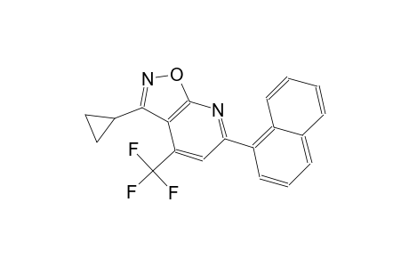 isoxazolo[5,4-b]pyridine, 3-cyclopropyl-6-(1-naphthalenyl)-4-(trifluoromethyl)-