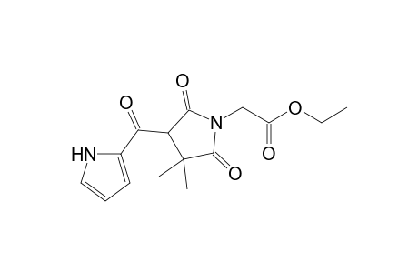 Ethyl 2-[3,3-dimethyl-2,5-dioxo-4-(1H-pyrrol-2-ylcarbonyl)-1-pyrrolidinyl]acetate