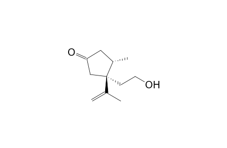 (3S,4S)-3-Isopropenyl-3-(2-hydroxyethyl)-4-methylcyclopentanone