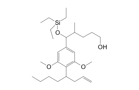 3,5-Dimethoxy-4-(oct-1'-en-4'-yl)phenyl]-4-methyl-5-[(triethylsilyl)oxy]pentan-1-ol