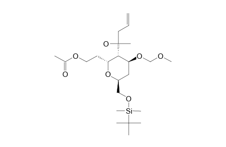 (2R,3S,4S,6S)-2-(2'-ACETOXYETHYL)-3-(1''-HYDROXY-1''-METHYLBUT-3''-ENYL)-4-(METHOXYMETHOXY)-6-2-[(TERT.-BUTYLDIMETHYLSILOXY)-TETRAHYDRO-PYRAN