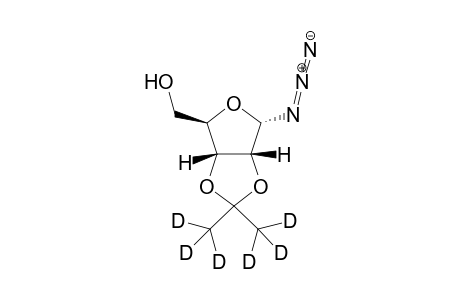 2,3-O-hexadeuteroisopropylidene-.alpha.-D-ribofuranosylazide