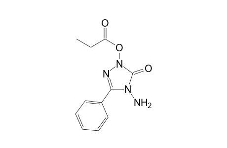 1-Propionyloxy-3-phenyl-4-amino-4,5(1H)-dihydro-1,2,4-triazole-5-one