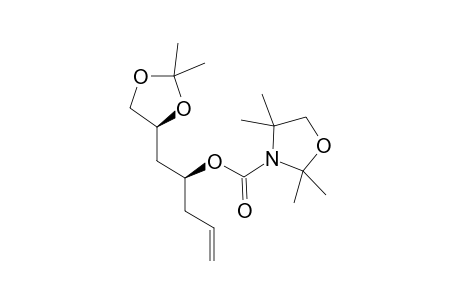 2,2,4,4-Tetramethyloxazolidine-3-carboxylic acid (1S)-1-[(4S)-2,2-dimethyl-1,3-dioxolan-4-ylmethyl]but-3-enyl ester