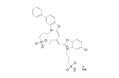 5-Chloro-9-ethyl-5'-phenyl-3,3'-bis(3-sulfopropyl)oxacarbocyanine hydroxide inner salt, sodium salt