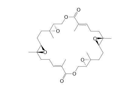 FL2E4-6 [2,6,10,15,19,23,26-Hexamethyl-6,7;10,11;19,20;23,24-tetraepoxy-13,26-dioxacyclohexaeicos-2,15-dien-1,14-dione] isomer