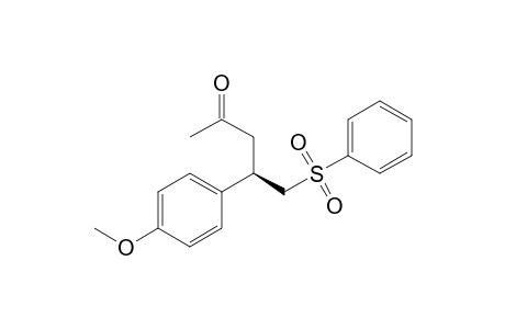 (R)-(4-Oxo-2-p-methoxyphenylpent-1-yl)phenylsulfone