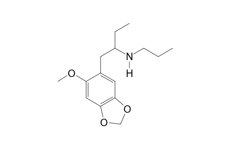 N-Propyl-1-(2-methoxy-4,5-methylenedioxyphenyl)butan-2-amine