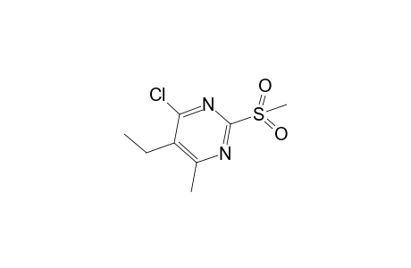 4-Chloro-5-ethyl-6-methyl-2-methylsulfonylpyrimidine