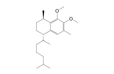 Naphthalene, 1-(1,5-dimethylhexyl)-1,2,3,4-tetrahydro-5,6-dimethoxy-4,7-dimethyl-, [1S-[1.alpha.(R*),4.beta.]]-