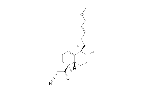 (Z)-1-[(1S,5S,6R,8aS)-5-[(E)-5-methoxy-3-methylpent-3-enyl]-1,5,6-trimethyl-2,3,6,7,8,8a-hexahydronaphthalen-1-yl]-2-diazonioethenolate