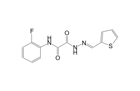 N-(2-fluorophenyl)-2-oxo-2-[(2E)-2-(2-thienylmethylene)hydrazino]acetamide