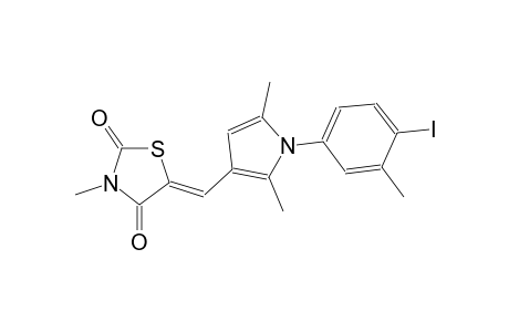 (5Z)-5-{[1-(4-iodo-3-methylphenyl)-2,5-dimethyl-1H-pyrrol-3-yl]methylene}-3-methyl-1,3-thiazolidine-2,4-dione