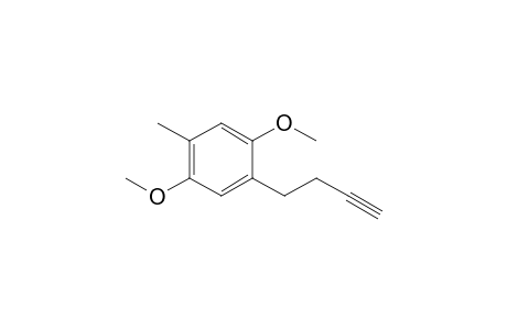1-But-3-ynyl-2,5-dimethoxy-4-methyl-benzene