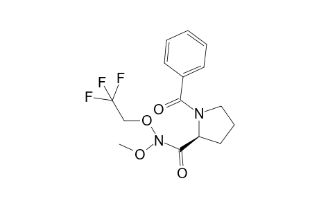 (2S)-N-Benzoyl-2-[N'-methoxy-N'-(3,3,3-trifluoroethoxycarbamoyl]pyrrolidine