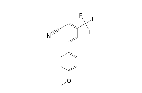 5-(4-METHOXYPHENYL)-2-METHYL-3-(TRIFLUOROMETHYL)-PENTA-2Z,4E-DIENENITRILE