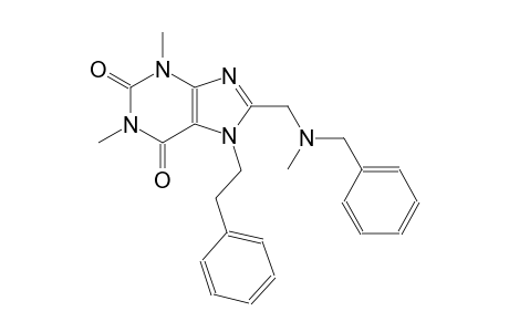 8-{[benzyl(methyl)amino]methyl}-1,3-dimethyl-7-(2-phenylethyl)-3,7-dihydro-1H-purine-2,6-dione