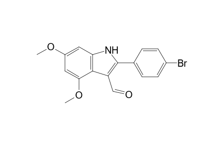4,6-Dimethoxy-3-formyl-2-(4-bromophenyl)indole