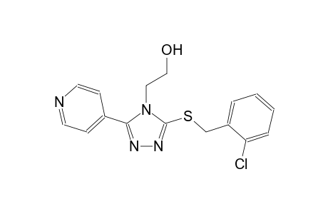 4H-1,2,4-triazole-4-ethanol, 3-[[(2-chlorophenyl)methyl]thio]-5-(4-pyridinyl)-