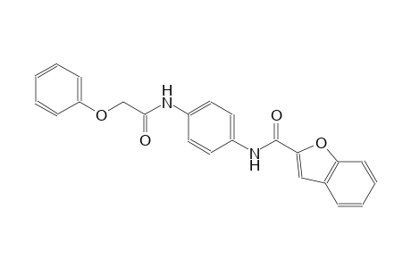 N-{4-[(2-phenoxyacetyl)amino]phenyl}-1-benzofuran-2-carboxamide