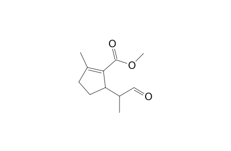 Methyl 2-methyl-5-[1'-methyl-2'-oxoethyl]cyclopent-1-enecarboxylate