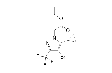 ethyl [4-bromo-5-cyclopropyl-3-(trifluoromethyl)-1H-pyrazol-1-yl]acetate