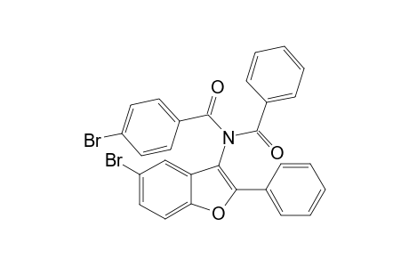 N-Benzoyl-4-bromo-N-(5-bromo-2-phenylbenzofuran-3-yl)-benzamide