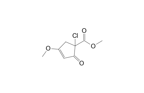 Methyl 2-oxo-4-methoxy-1-chloro-3-cyclopentene-1-carboxylate