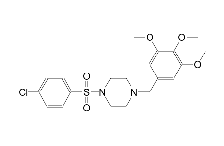 1-[(4-chlorophenyl)sulfonyl]-4-(3,4,5-trimethoxybenzyl)piperazine