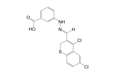 benzoic acid, 3-[(2E)-2-[(4,6-dichloro-2H-1-benzothiopyran-3-yl)methylene]hydrazino]-