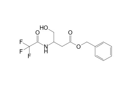 4-Hydroxy-3-(2',2',2'-trifluoroacetylamino)butanoic acid - Benzyl ester